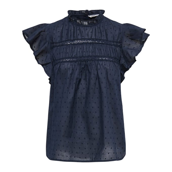 regular fit blousetop van puur katoen model 'KATTI'