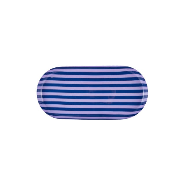 Present Time - Dienblad Animado Oval Large - Blauw - 38x18x2,5 cm