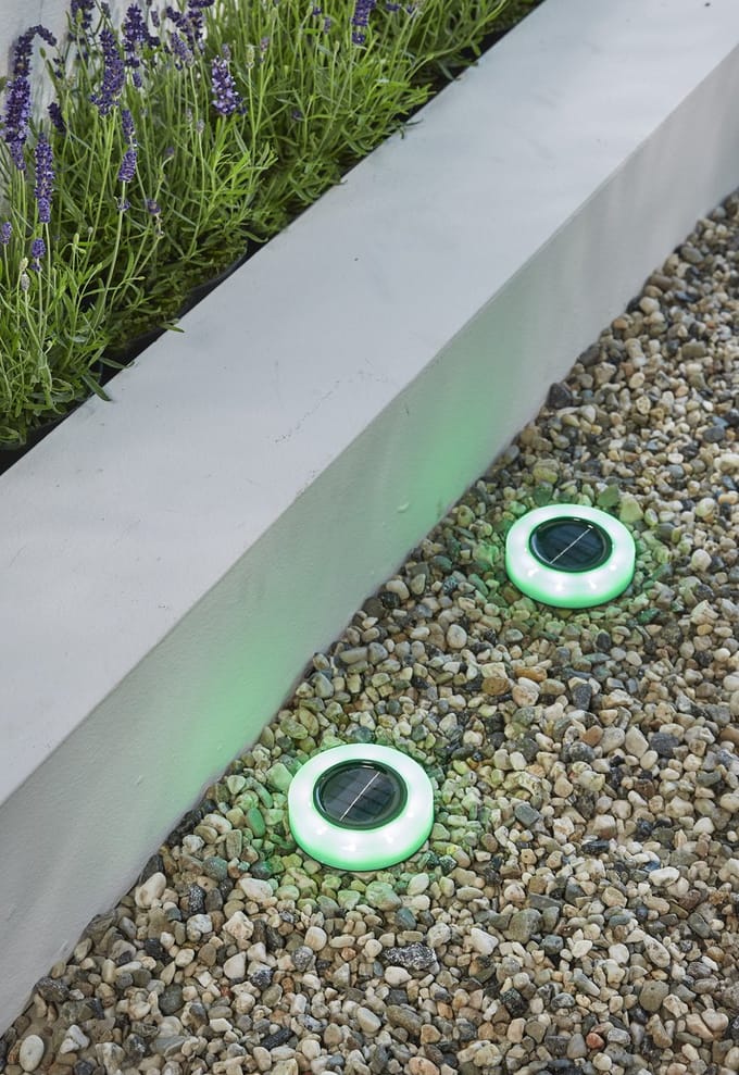Luxform - Solar deck lights multi color (3 sets of 2 pieces)