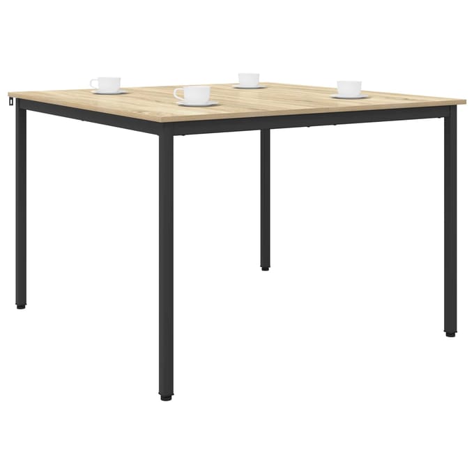 vidaXL - Eettafels - 110 - x - 110 - x - 75 - cm - Bewerkt - hout - Sonoma - Eiken