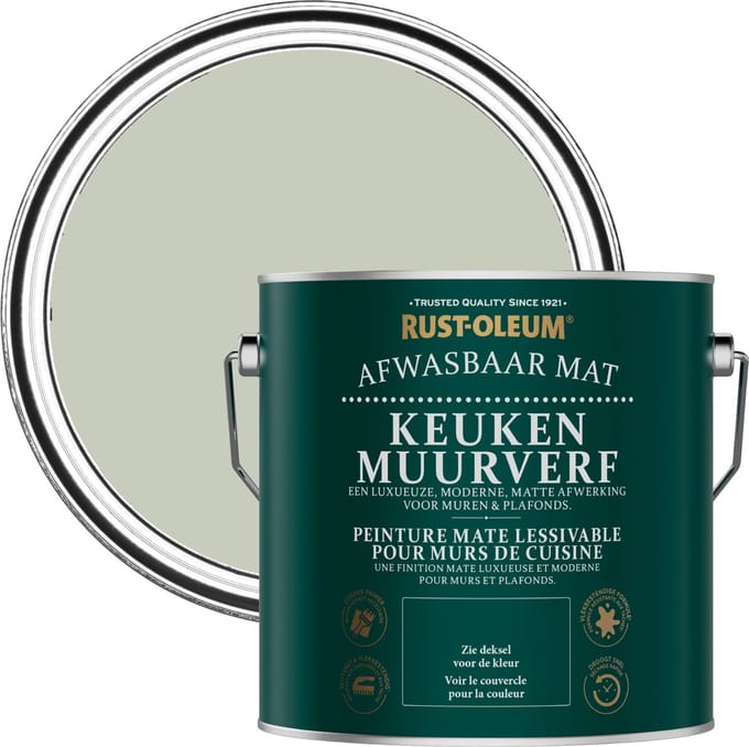 Rust-Oleum Groen Keuken muurverf - Aloe 2,5L