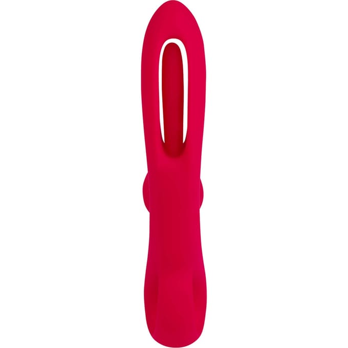 Siliconen Rabbit met prikkelfunctie, 18 cm