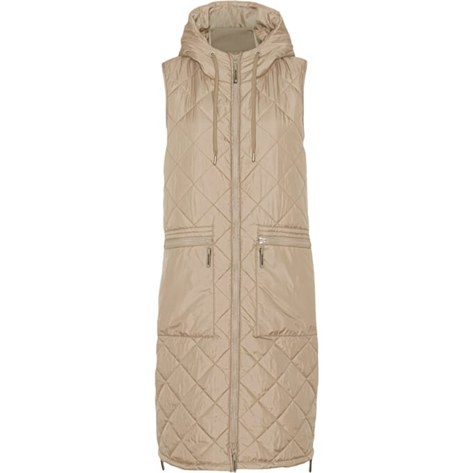 Ilse Jacobsen 10 Aerial02 Padded Vest Cobblestone Maat: 36 | Gilets Outlet | Dames | Beige