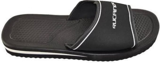 Rucanor Badslippers Santorini Unisex Zwart Maat 43