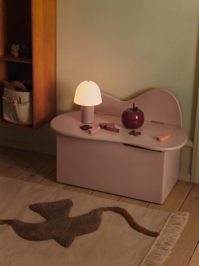 Ferm Living - Helling opbergbank - roze