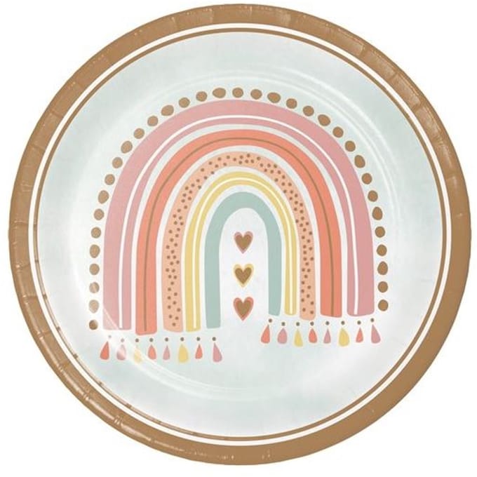 Borden Boho rainbow 23 cm - 8 st