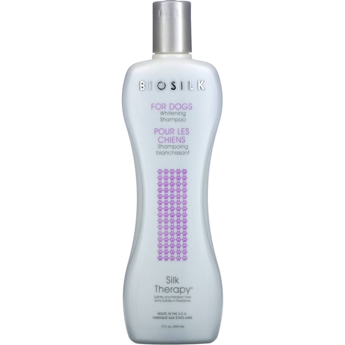Biosilk, Silk Therapy, Whitening Shampoo voor Honden, 12 fl oz (355 ml) white