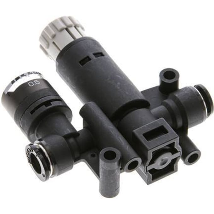 Pneumatische Drukregelaar 6mm met manometer