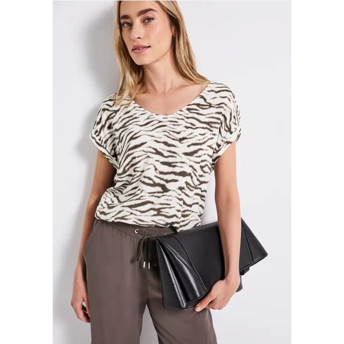Blouse met uitsnijding aan de achterkant