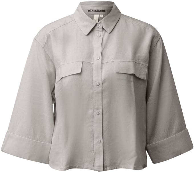 Linnen Blouse 3/4 Mouw Dames QS