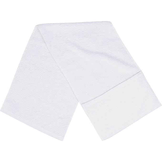 Towel City Zak Gym Towel (Wit)