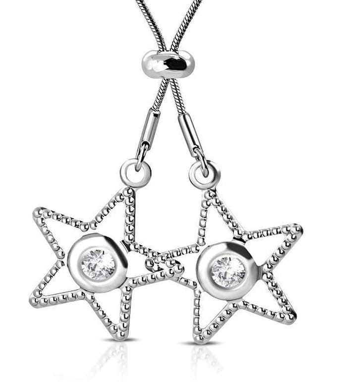 Amanto Ketting Cayden - 316L Staal  - Ster - Ø25mm - 80cm