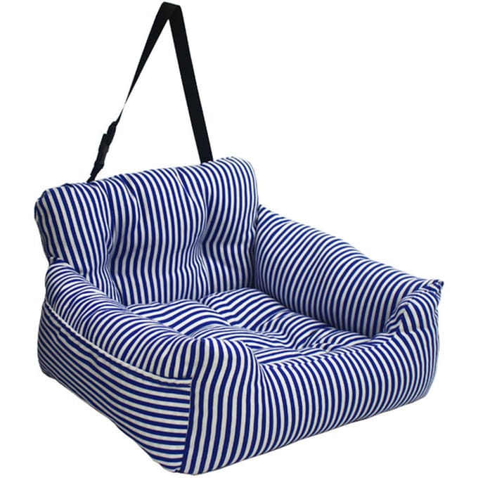 Autostoel Hondenbed Multifunctionele design huisdierbank voor auto's, thuis en alle seizoenen - Stevige veiligheid Polyester blauw