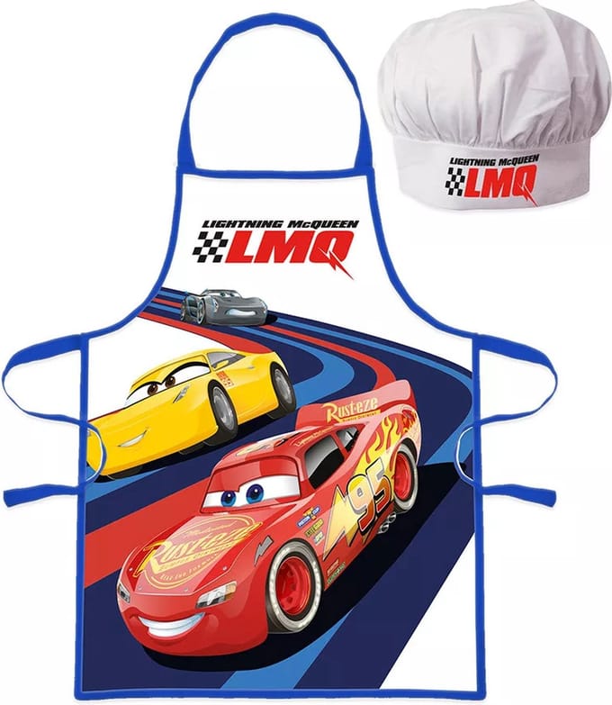 Cars Koks Setje muts en Schort Ligtning McQueen