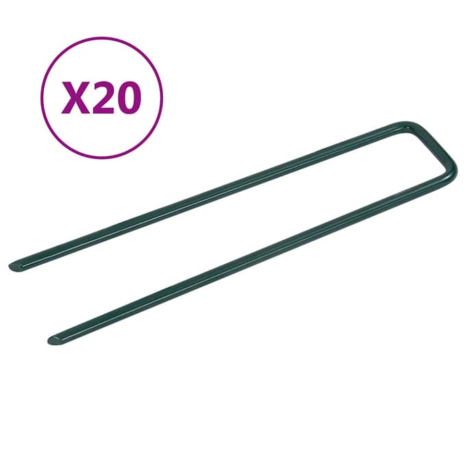 vidaXL - Kunstgraspennen - 20 - st - U-vormig - ijzer