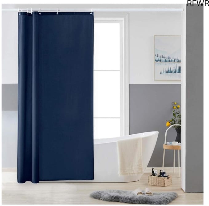 Smal douchegordijn 80 x 180 cm - Waterafstotend en Schimmelbestendig Polyester