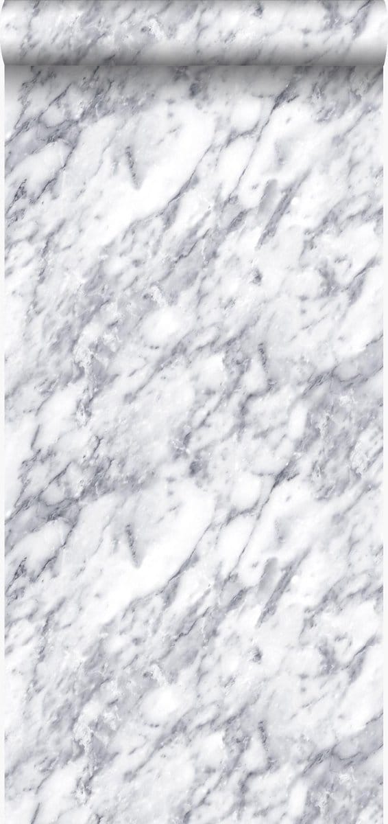 Origin Wallcoverings behang marmer donker ivoor wit - 53 cm x 10.05 m - 347388