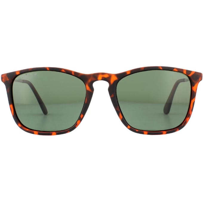 Montana Zonnebril MP34 B Bruin Turtle Rubbertouch G15 Groen Gepolariseerd