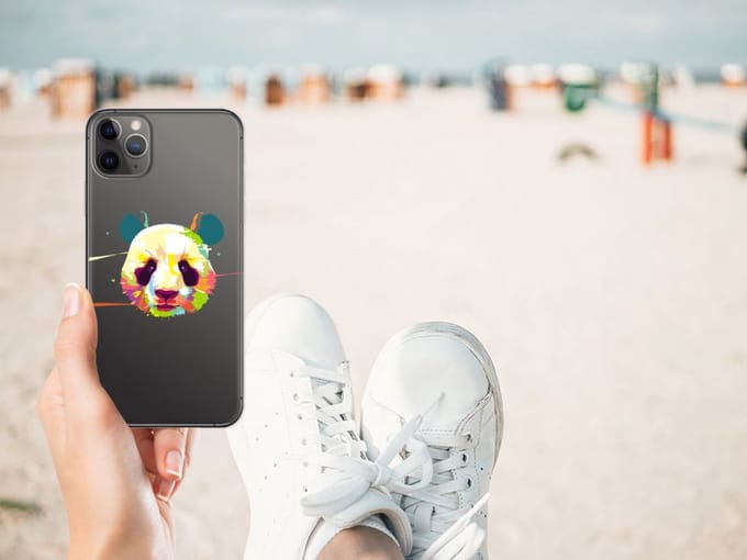 Apple iPhone 11 Pro Max Telefoonhoesje met Naam Panda Color
