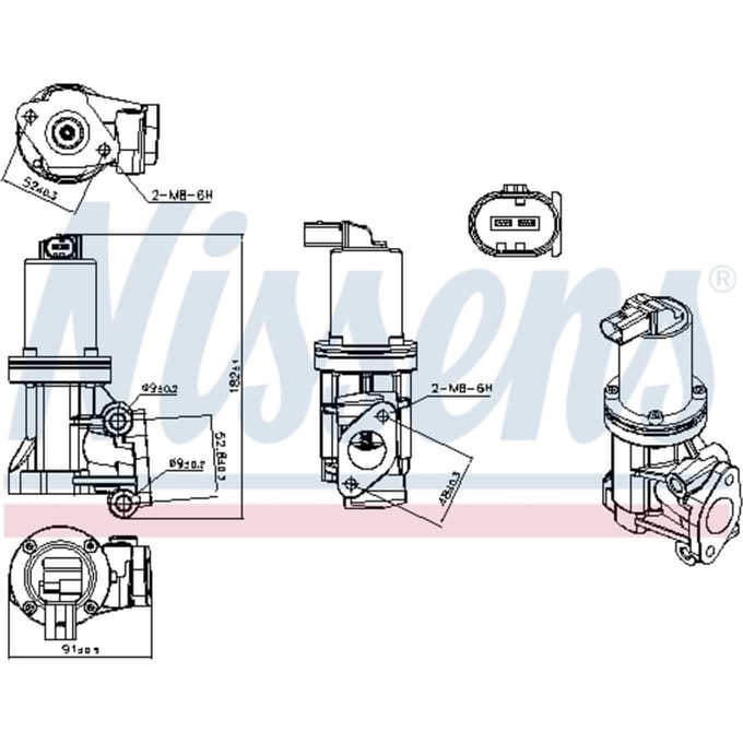 EGR-klep NISSENS 98307