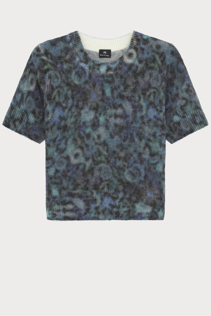 Paul Smith Knitted Ss Top Petrol Green Größe: S | Pullover Outlet | Damen | Grün