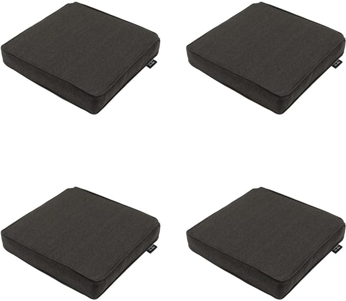 Madison - Zitkussen Dark grey canvas eco+ - Ca. 40x40 cm - Set van 4