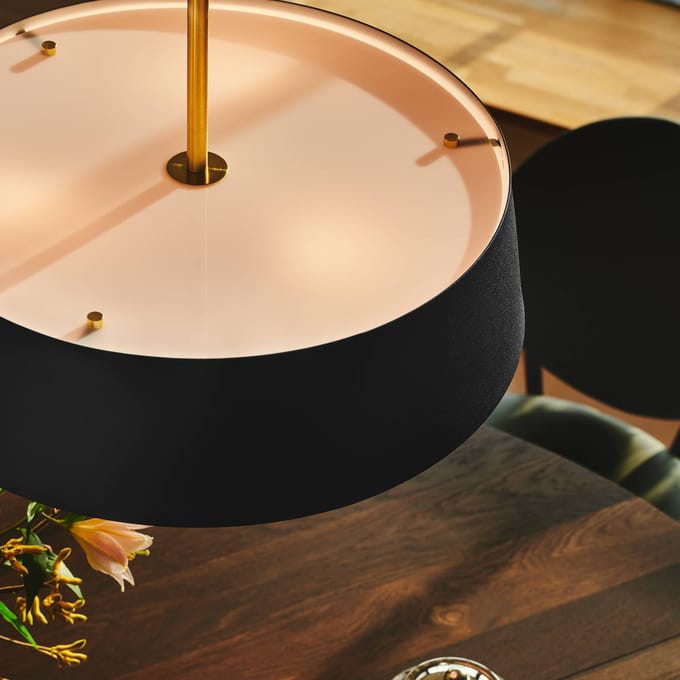 Nordlux Hanglamp Clasi 45 in zwart met diffusor