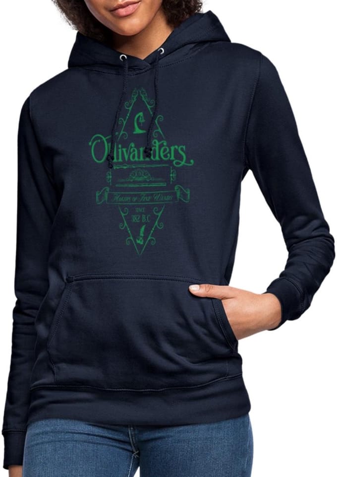Harry Potter Olivanders Winkel Groen Logo Hoodie Dames