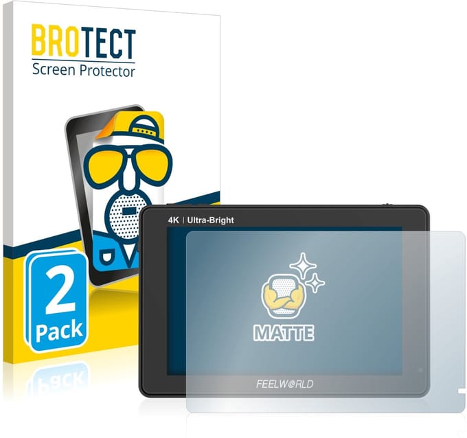 BROTECT - Screenprotector voor Feelworld LUT7 7" - Folie Beschermfolie matte 2 Stuks