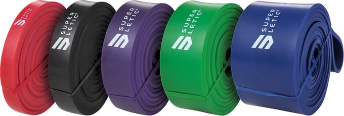 Uros powerbands set van 5 fitnessbanden loop 100 % latex