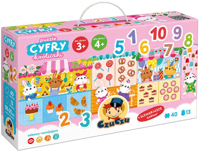 Czuczu - Cijfers Puzzel - 40 Stuks - Educatief - Voor Kleuters