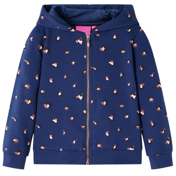 vidaXL - Kindervest - met - capuchon - 116 - marineblauw