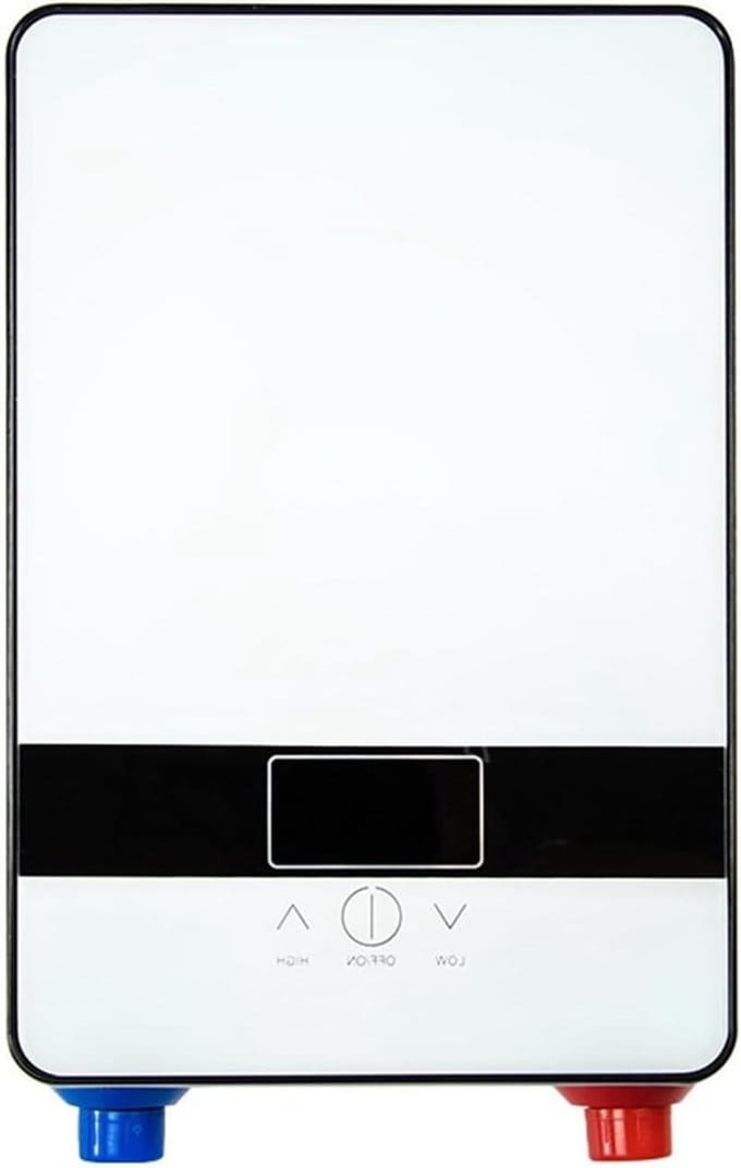 Elektrische Boiler - Mini Doorstromer - Direct Warm Water - Traploze Temperatuur - 300mm Lengte - Wit