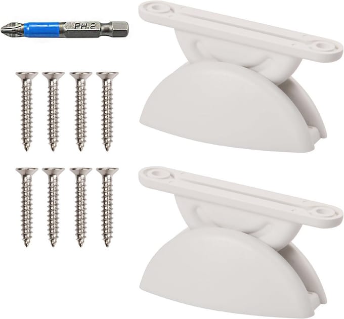 Deurhouders voor Caravan - 2 Stuks met Schroeven en Bit - Ideaal voor Campingaccessoires