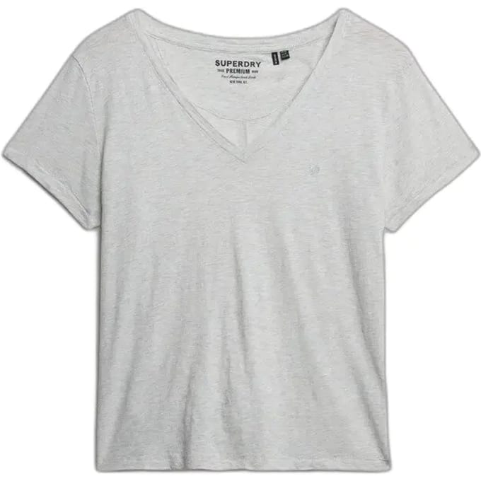 Superdry - Studios Slub T-shirt met Borduursel - Dames - T-shirts