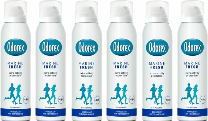 Odorex Marine Fris Deodorant Spray Voordeelverpakking 6 x 150 ml