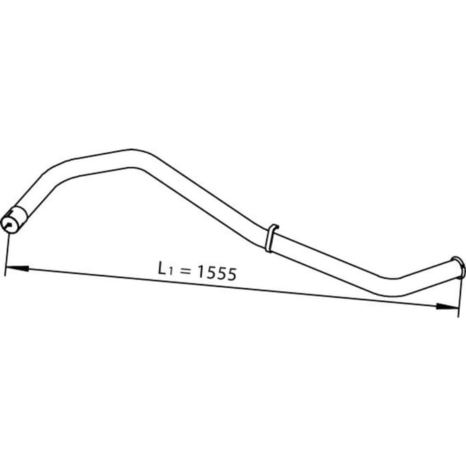 Uitlaatpijp DINEX 28666
