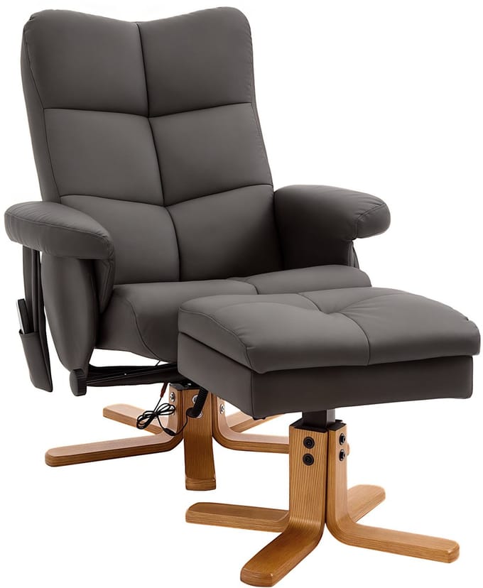 HOMCOM Massagestoel met ligfunctie 700-111V02
