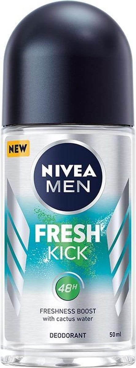 Nivea Fresh Kick - Antiperspirant Roll On - 50 ml - Verfrissende Geur - Cactus Water