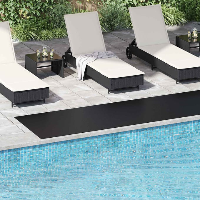 vidaXL - Vloermat - met - tranenplaat - Zwart - 1 - x - 5 - m - Rubber