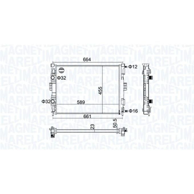 Radiator MAGNETI MARELLI 350213160600