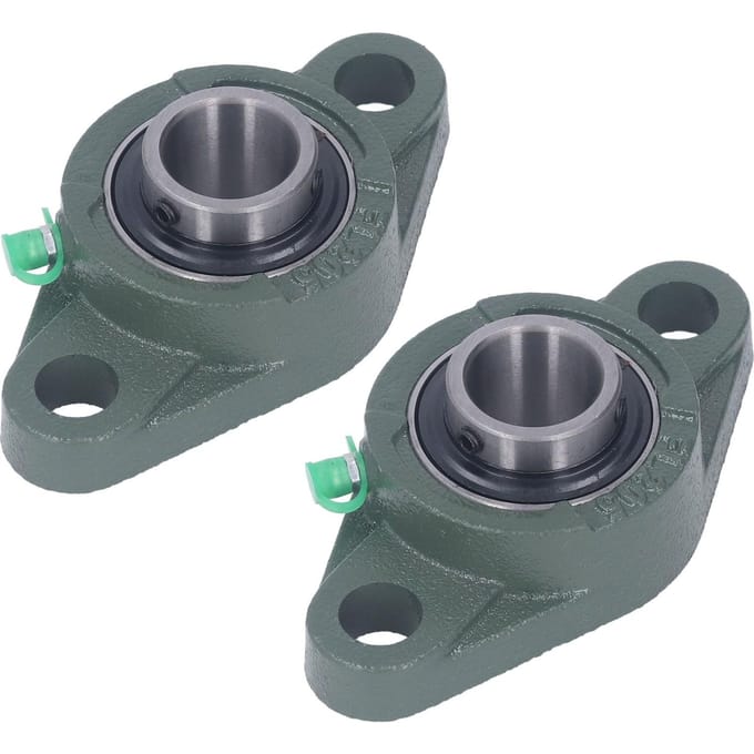 2 Stuks Flenslagerhuis 1 Inch Gietijzer Staal Flensgemonteerd Lagerhuis