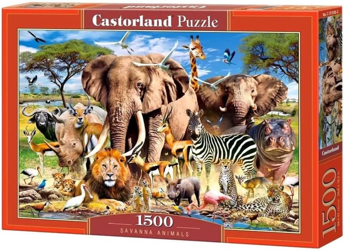 Legpuzzel 1500 stukjes - Uitdagende puzzel - Ontspanning thuis - Grote stukjes - 1500 stukjes - Wit