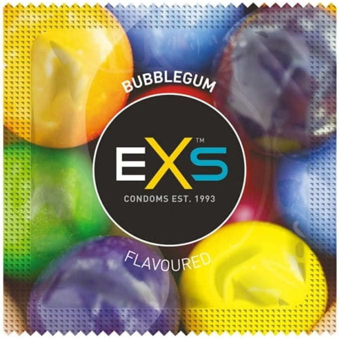 Exs Bubblegum - 100 condooms met Bubblegum smaak & geur
