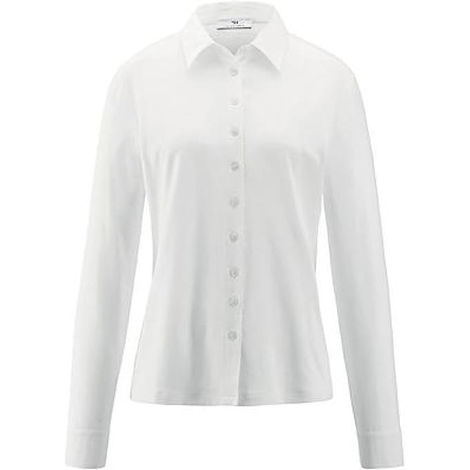 Jerseyblouse Van Peter Hahn wit