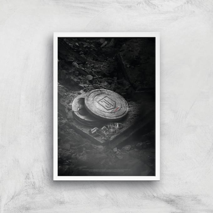 Justice League Snyder Cut Film Reels Poster Giclee Art Print - A2 - White Frame
