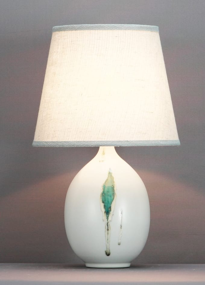 Fine Asianliving Chinese Tafellamp Modern met Bladeren D28xH46cm