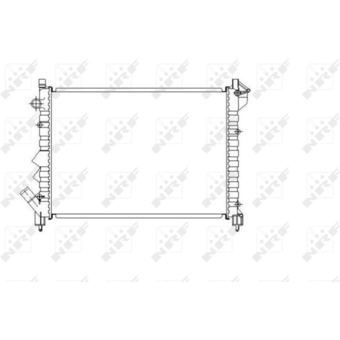 Radiator, motorkoeling NRF 58943