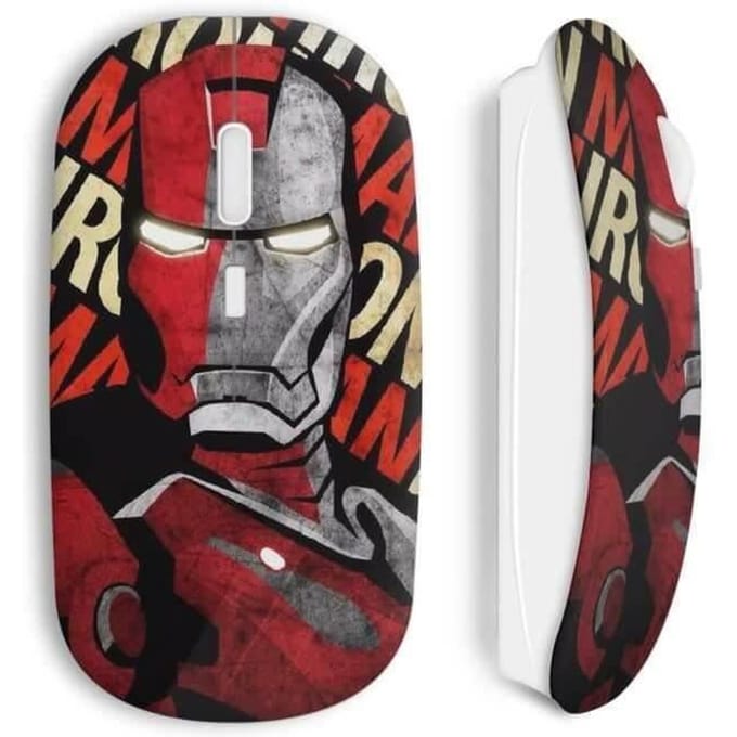Souris sans fil iron man design art