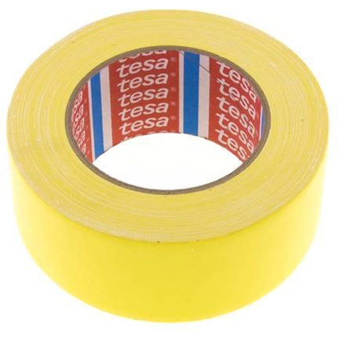 Industriële Plakband 50mm/25m Geel